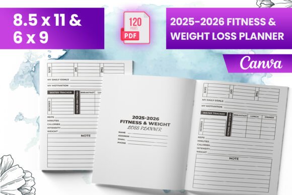 2025-2026 Fitness Weight Loss Planner