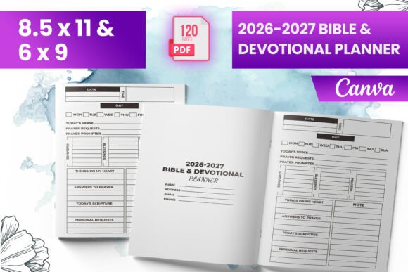 2026-2027 Bible Devotional Planner KDP