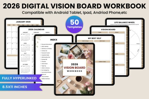 2026 Digital Vision Board Workbook Canva: A Tool for Real-World Success