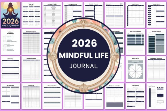 2026 Mindful Life Journal KDP Interior: Your Guide to a Balanced and Intentional 2026