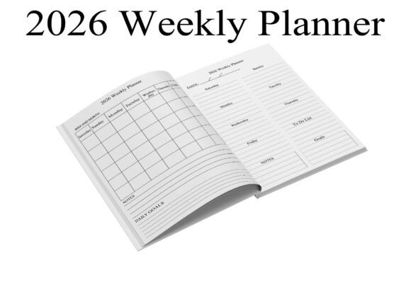 2026 Planner Book Kdp Weekly Monthly