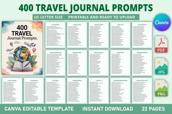 400 Travel Journal Prompts: Transform Your Journeys into Stories
