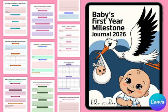 Baby’s First Year Milestone Journal 2026