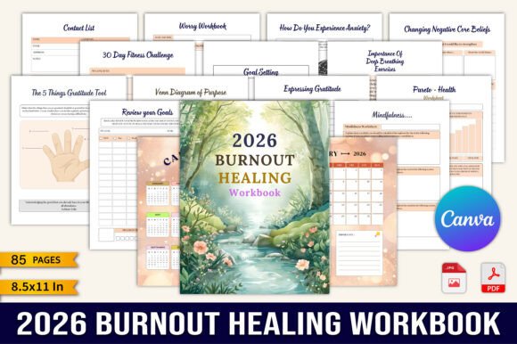 Find Balance, Calm, and Clarity in 2026 with the Burnout Healing Workbook