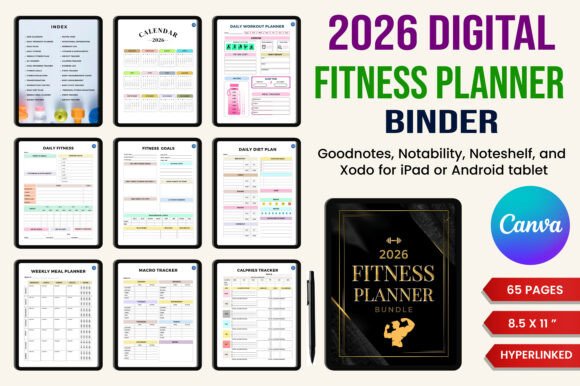 Mastering Your Health Journey with the 2026 Digital Fitness Planner Bundle