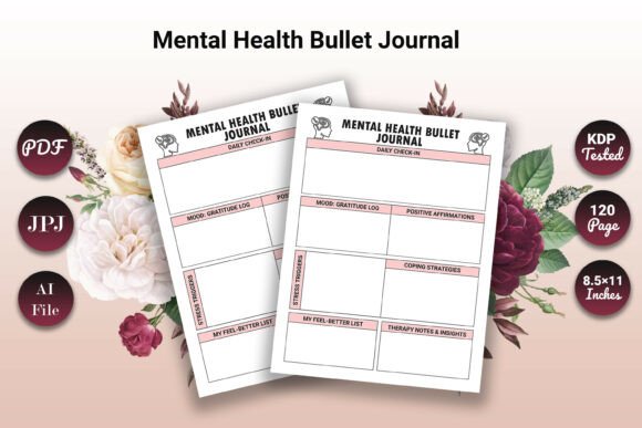 Mental Health Bullet Journal Self Care