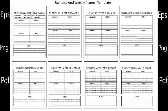 Monthly and Weekly Food Planner Template: A Practical Tool for Modern Living