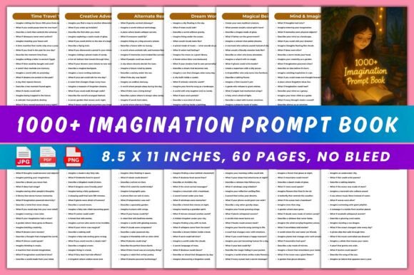 Unleash Your Creativity with the 🌈 1000 Imagination Prompt Book