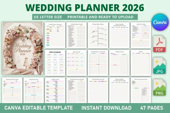 Wedding Planner 2026 KDP Interior: Your Ultimate Tool for Organizing a Dream Wedding